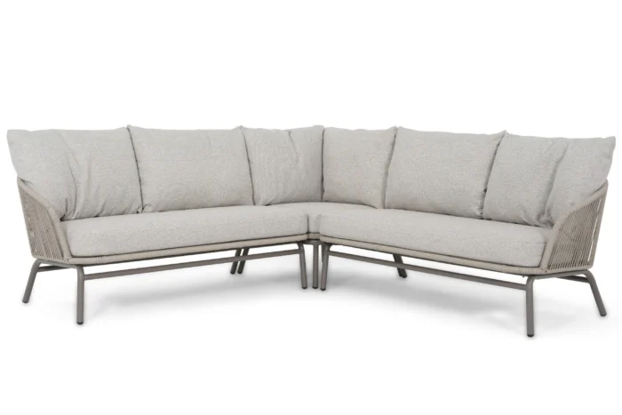 Coco Livo hoek loungeset 3-delig - Taupe-naturel-bruin