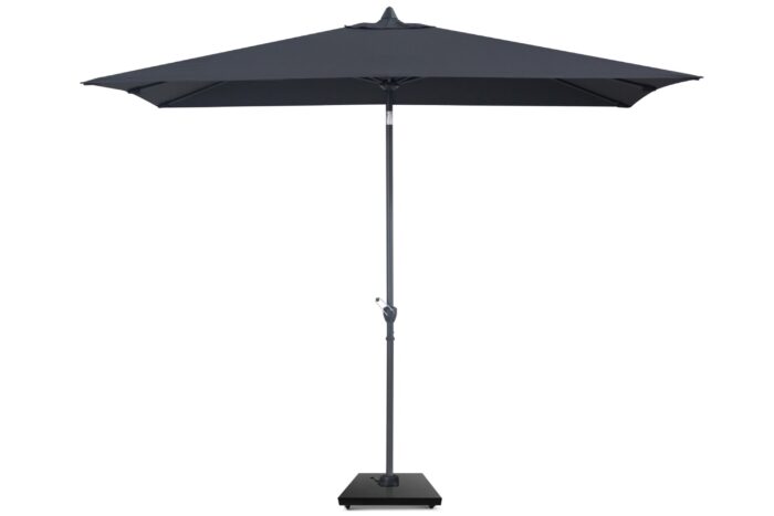 Camello Valerio stokparasol 2x3m (excl.voet) – Grijs-antraciet