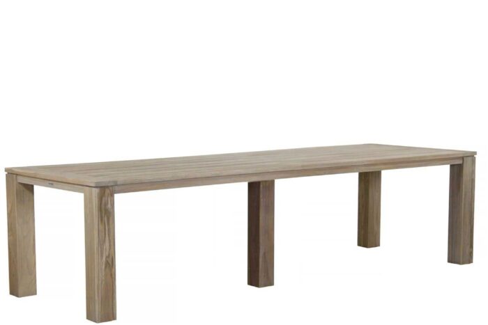 Garden Collections Brighton dining tuintafel 300 x 100 cm – Old teak greywash