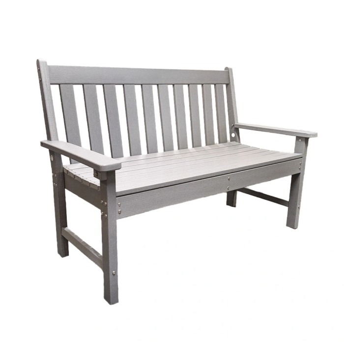 Buitengewoon de boet Milford Tuinbank Light Grey 131 cm