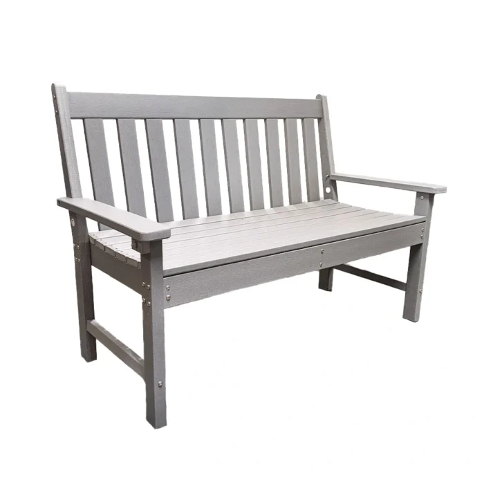 Buitengewoon de boet Milford Tuinbank Light Grey 131 cm