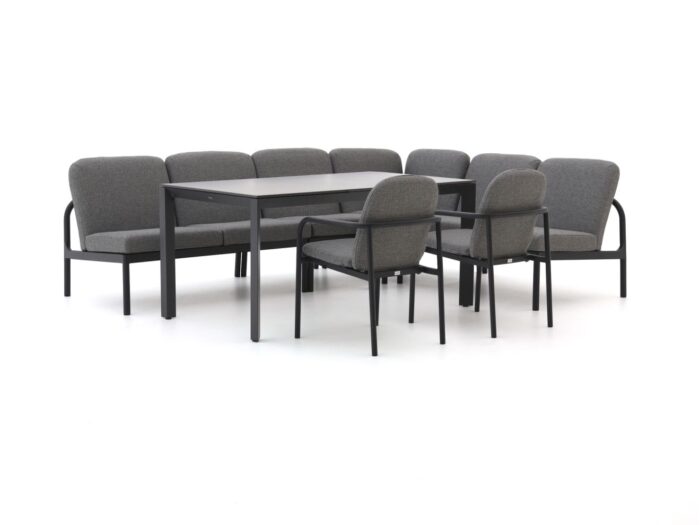 Manifesto Furniture Manifesto San Teodoro/Sestino 160cm hoek dining loungeset 7-delig Laagste prijsgarantie! – Grijs