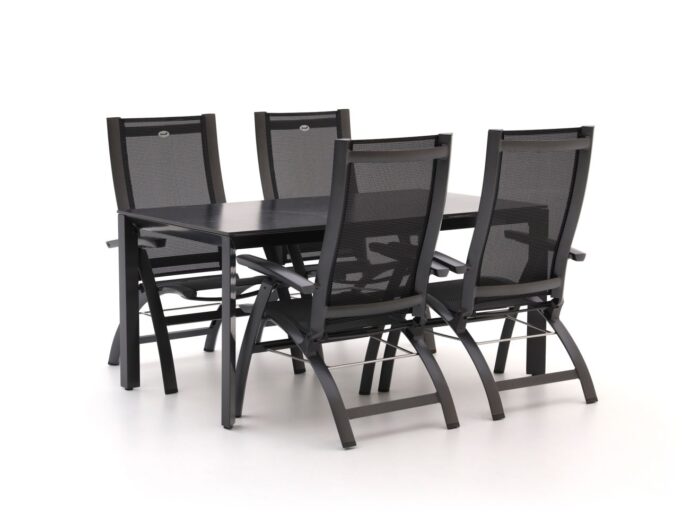 Hartman tuinmeubelen Hartman Primo/Sestino 160cm dining tuinset 5-delig verstelbaar Laagste prijsgarantie! – Grijs
