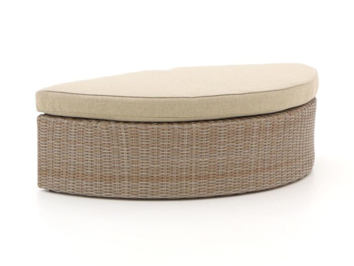 Intenso Furniture Intenso Venetië loveseat voetenbank 130x70cm Laagste prijsgarantie! – Taupe