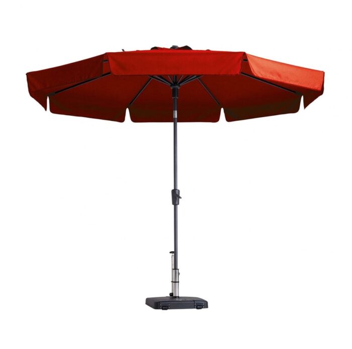 Madison Flores stokparasol Ø 300cm | Brick Red – Rood