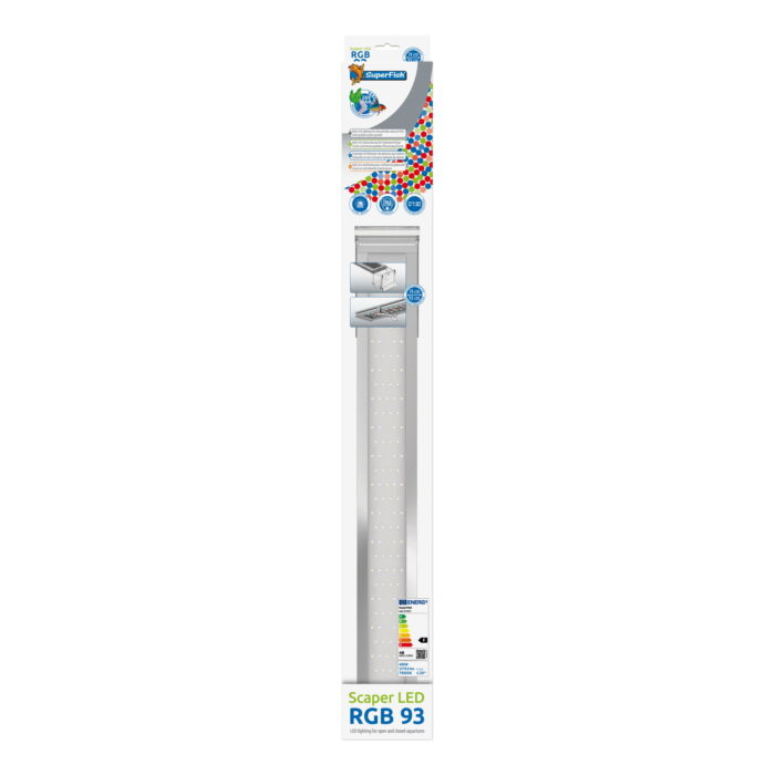 Superfish Scaper led rgb 93 cm- 48 w – zwart