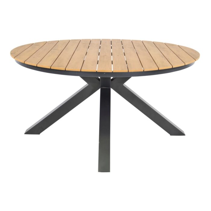 Lesli living Tafel Arezzo dia. 150 cm – grijs;hout