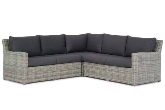 Garden Collections Giardino hoek loungeset 3-delig – Grijs-antraciet