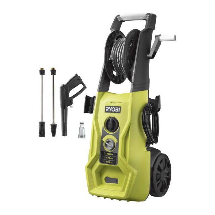 Ryobi 170 BAR Elektrische hogedrukreiniger – grijs;groen