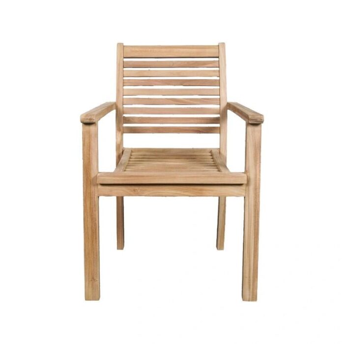 Buitengewoon de boet Tristan Stapelstoel Teak – bruin