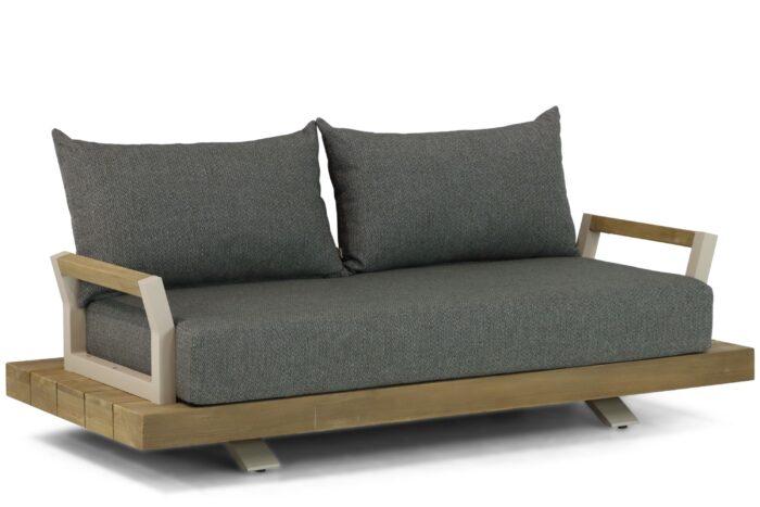 Santika Furniture Supreme lounge tuinbank 2-zits – Old teak greywash