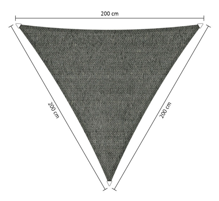 Shadow comfort Driehoek schaduwdoek 2,00×2,00×2,00 m Mystic sand grey – beige