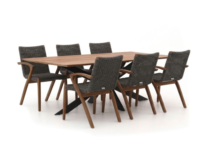 Bellagio tuinmeubelen Bellagio Tredozio/Furato 220cm dining tuinset 7-delig Laagste prijsgarantie! – Bruin