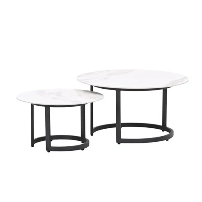 Garden impressions Monte Carlo Salontafel Set - grijs;wit