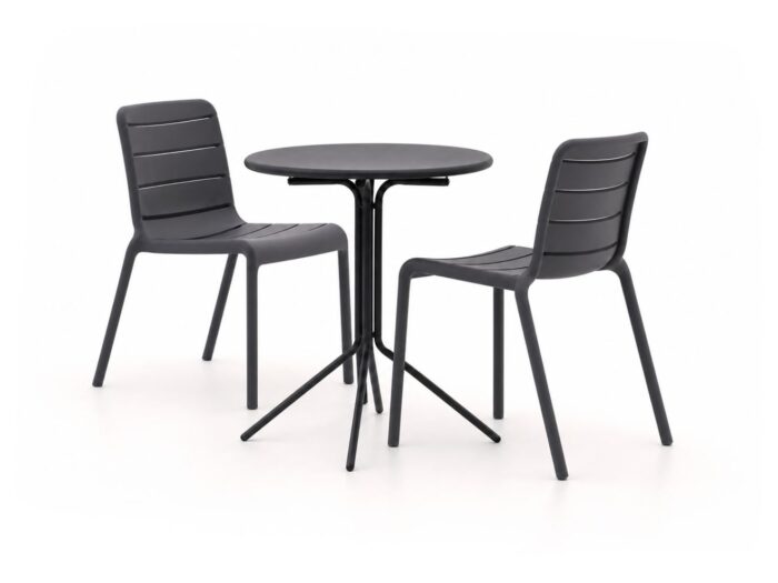 Forza Furniture Narni/Aziano ø60cm dining tuinset 3-delig stapelbaar