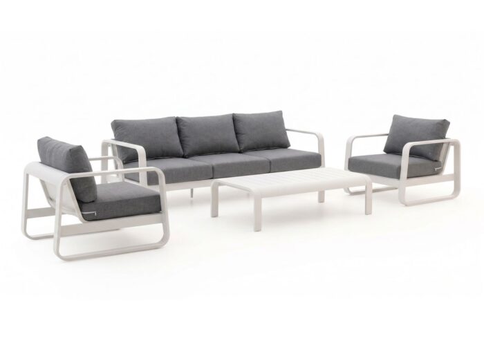 Forza Furniture Liri stoel-bank loungeset 4-delig – Wit