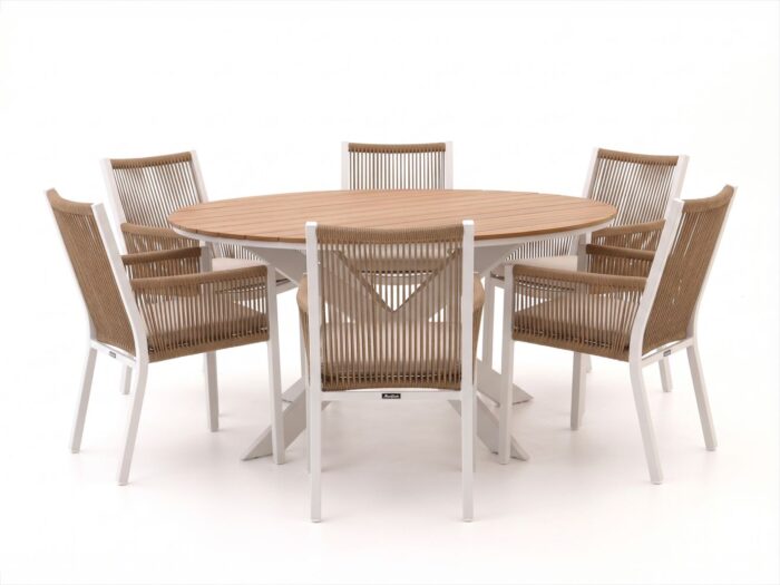 Manifesto Furniture Manifesto Rivola/Fidenza ø149cm dining tuinset 7-delig Laagste prijsgarantie!