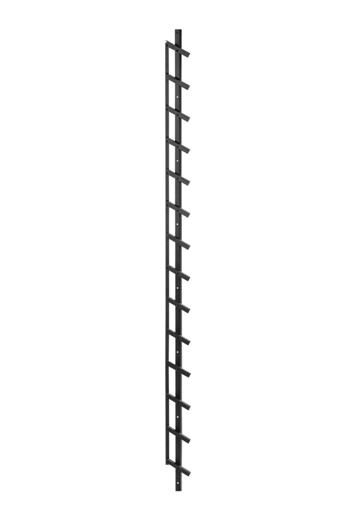 Tuindeco Flex Fence zwart gecoat RVS zelfbouwpakket, lengte 96 cm – grijs