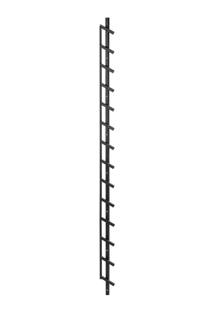 Tuindeco Flex Fence zwart gecoat RVS zelfbouwpakket, lengte 96 cm - grijs