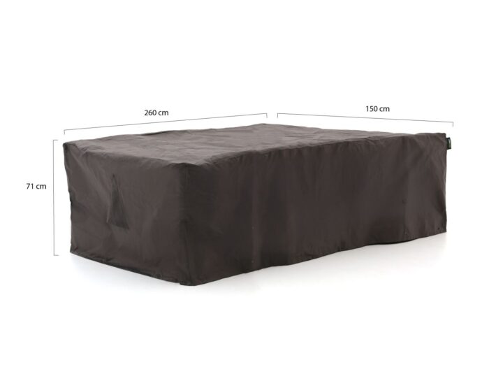 Kees Smit Collectie Smit Tuinmeubelhoes diningset 260x150x71cm – Grijs