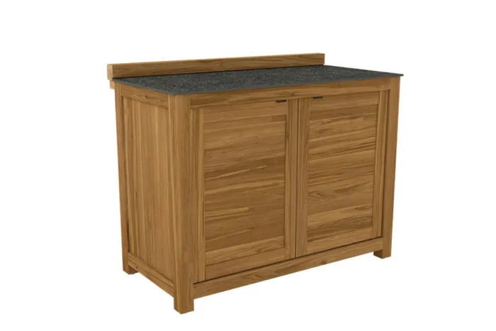 Passion Grills | Buitenkeuken Onderdeel | Milano Buitenkeukenkast 2-deurs | 120 x 63 cm | Belgium Dark Grey