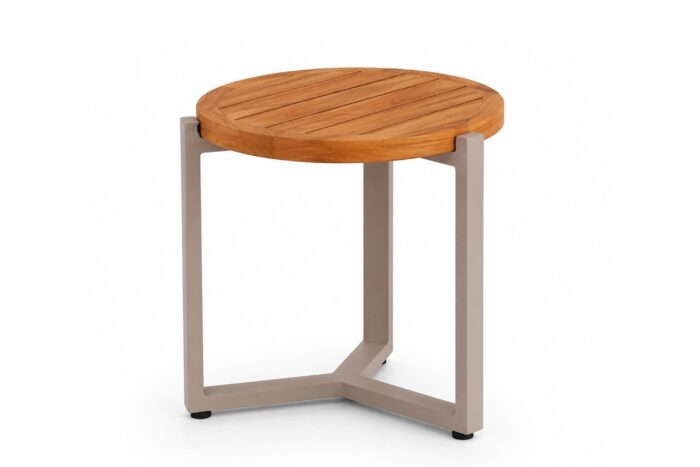 Apple Bee Monaco loungetafel 45 cm – Taupe-naturel-bruin
