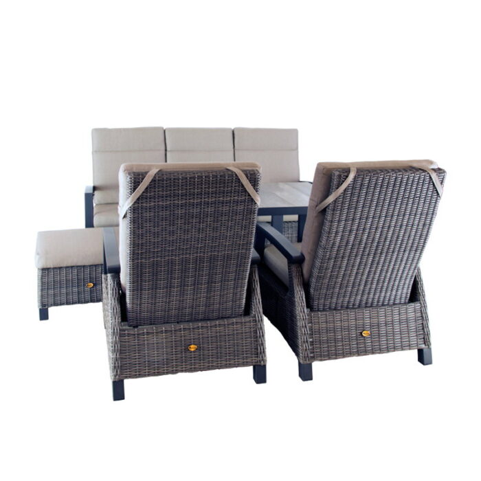 Oosterik home Loungeset New Haven Coffee Brown – bruin