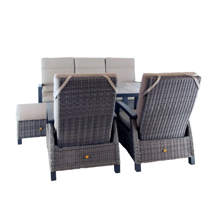Oosterik home Loungeset New Haven Coffee Brown - bruin