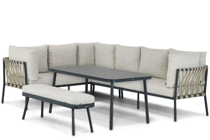 Lifestyle Garden Furniture Cordani dining loungeset 4-delig – Grijs-antraciet