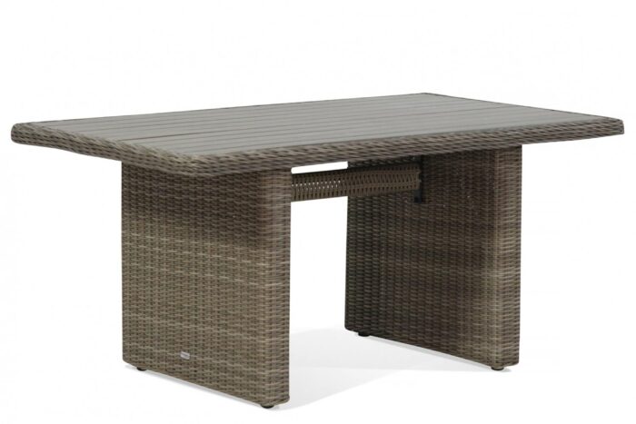 Garden Collections Toronto lounge/dining tuintafel 140 x 80 cm naturel – Taupe-naturel-bruin