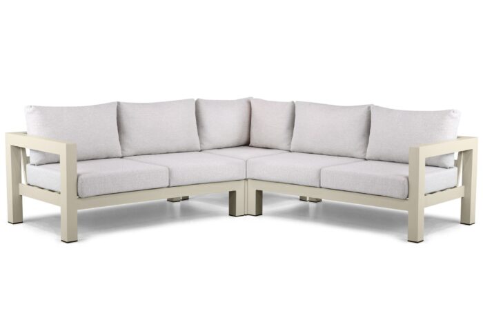 Lifestyle Garden Furniture Luca hoek loungeset 3-delig – Taupe-naturel-bruin
