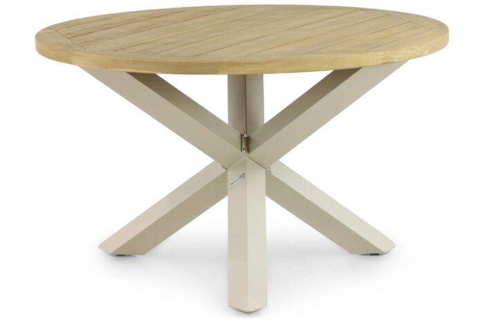 Lifestyle Garden Furniture Rockville dining tuintafel 120 cm – Taupe-naturel-bruin