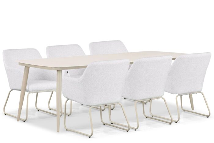 Lifestyle Garden Furniture Lugo/Vienna 240 cm dining tuinset 7-delig – Grijs-antraciet