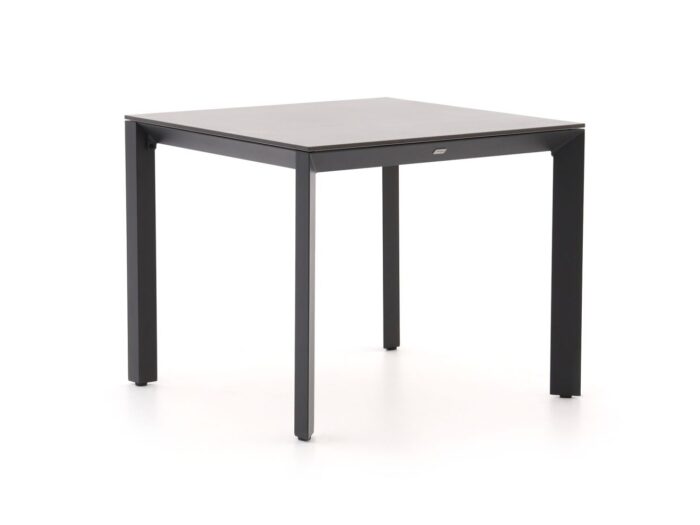 Bellagio tuinmeubelen Sestino dining tuintafel 90x90cm – Zwart