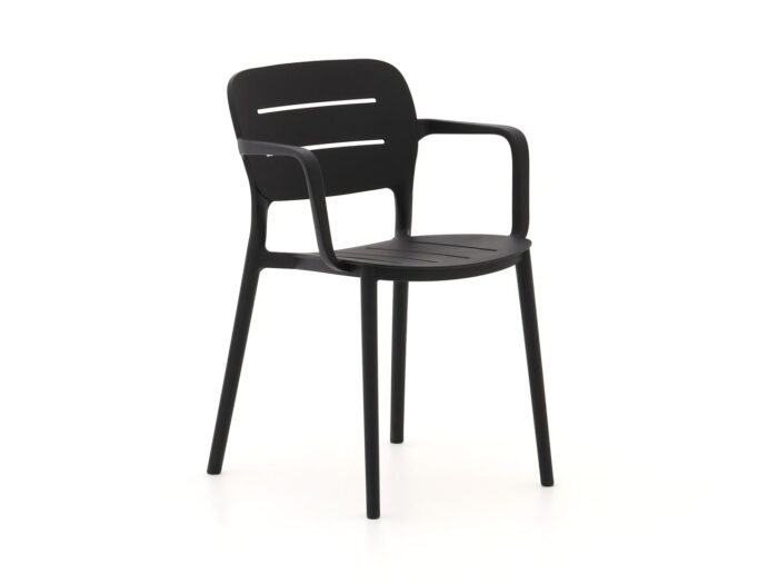 Forza Furniture Forza Pazzia dining tuinstoel stapelbaar Laagste prijsgarantie! – Zwart