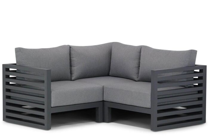 Santika Furniture Jaya hoek loungeset 3-delig – Grijs-antraciet