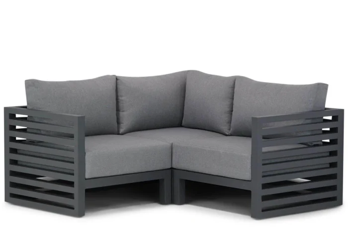 Santika Furniture Jaya hoek loungeset 3-delig - Grijs-antraciet