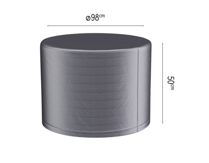 Aerocover Vuurtafelhoes dia. 98xH50 cm antraciet – zwart