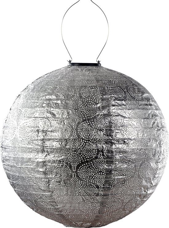 Lumiz Solarlamp ro d40 cm tigres zilver – grijs