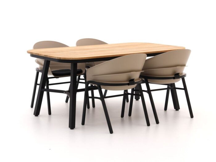 Hartman tuinmeubelen Hartman Tubb dining tuinset 185cm 5-delig verstelbaar Laagste prijsgarantie! – Taupe
