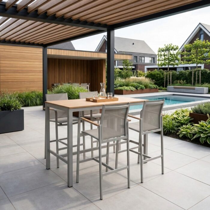 LUX outdoor living Douglas barset 5-delig | aluminium | beige | 150cm