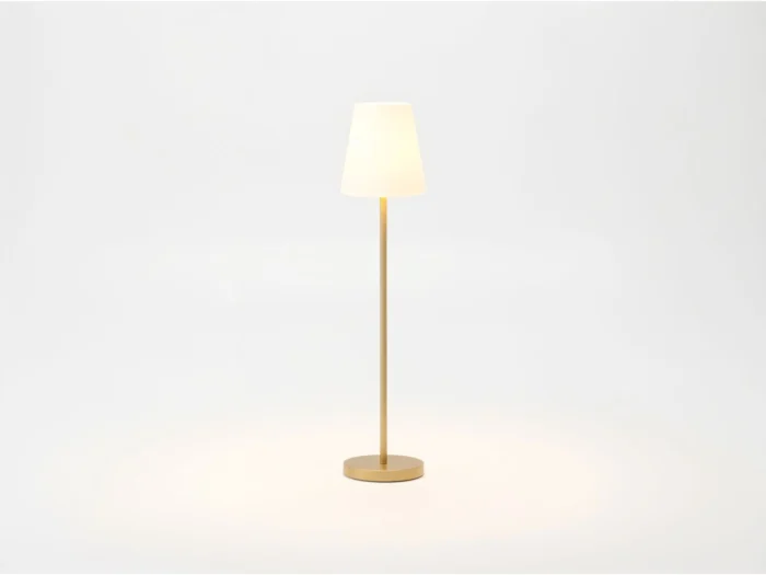 New Garden Lola slim staande buitenlamp led solar oplaadbaar dimbaar ø 28cm (h: 119cm) - Taupe