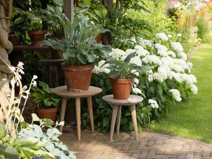 ROUGH Furniture ROUGH-K bijzet tuintafel ø 40cm - Bruin