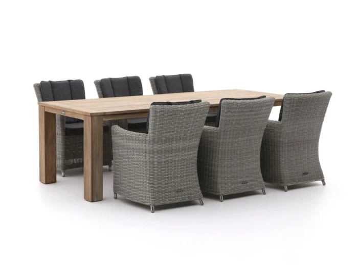 Intenso Furniture Adriano/ROUGH-X 240cm dining tuinset 7-delig - Bruin