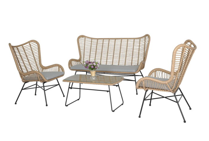 Oosterik home Loungeset Mondovi Ceva Creme – wit