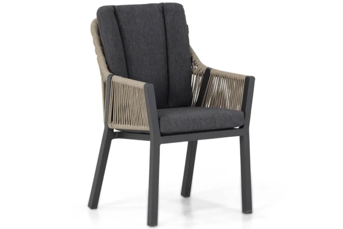 Lifestyle Garden Furniture Verona dining tuinstoel taupe - Taupe-naturel-bruin