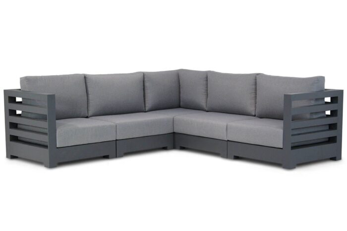 Santika Furniture Phantom hoek loungeset 5-delig – Grijs-antraciet