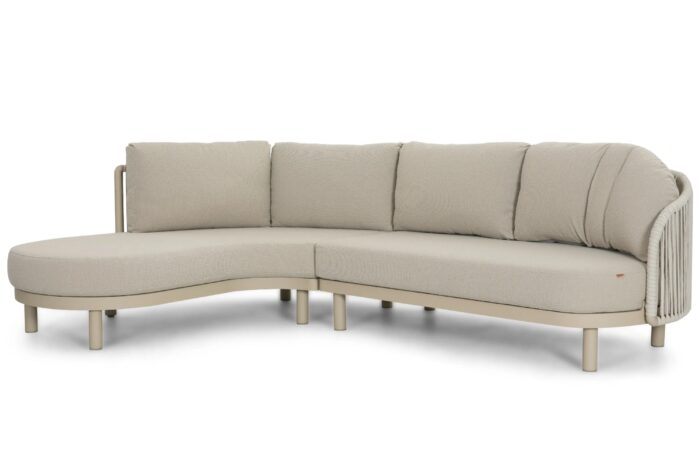 Santika Furniture Nanda hoek loungeset 2-delig – Zand/Beige