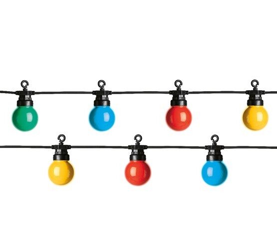 Decoris Led globeverl.l950cm-20l zwart/mlt