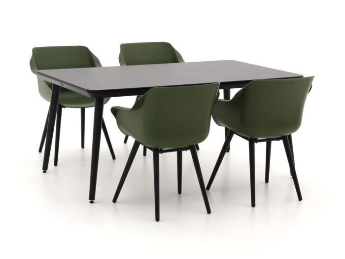 Hartman tuinmeubelen Hartman Sophie Studio 170cm dining tuinset 5-delig Laagste prijsgarantie! – Groen